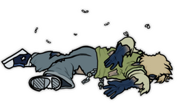 5: Dead pose meme YCH